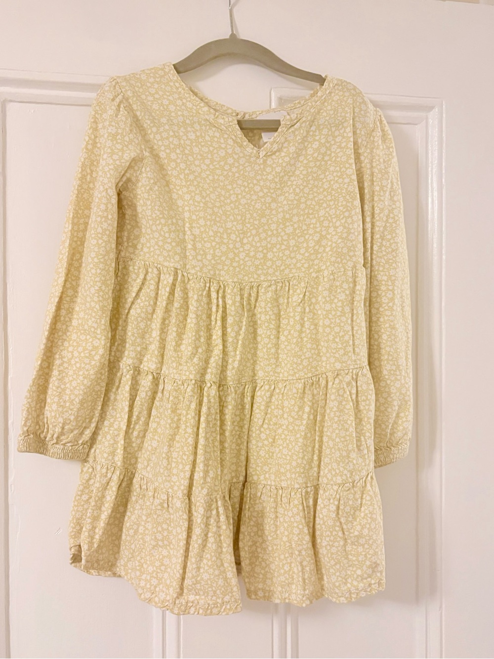 Little Co. by Lauren Conrad Yellow Floral Tiered Dress | Girls Size 4